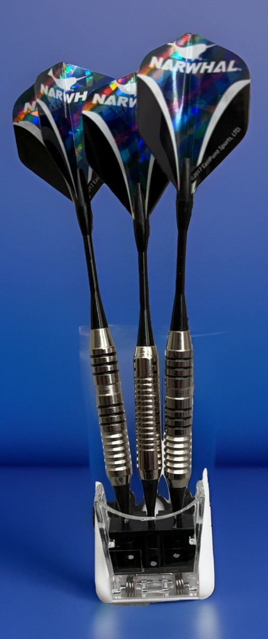 3 Narwhal 18 Gram Soft Tip Tournament Darts Storage Case 3 Pack NEW Damaged Box