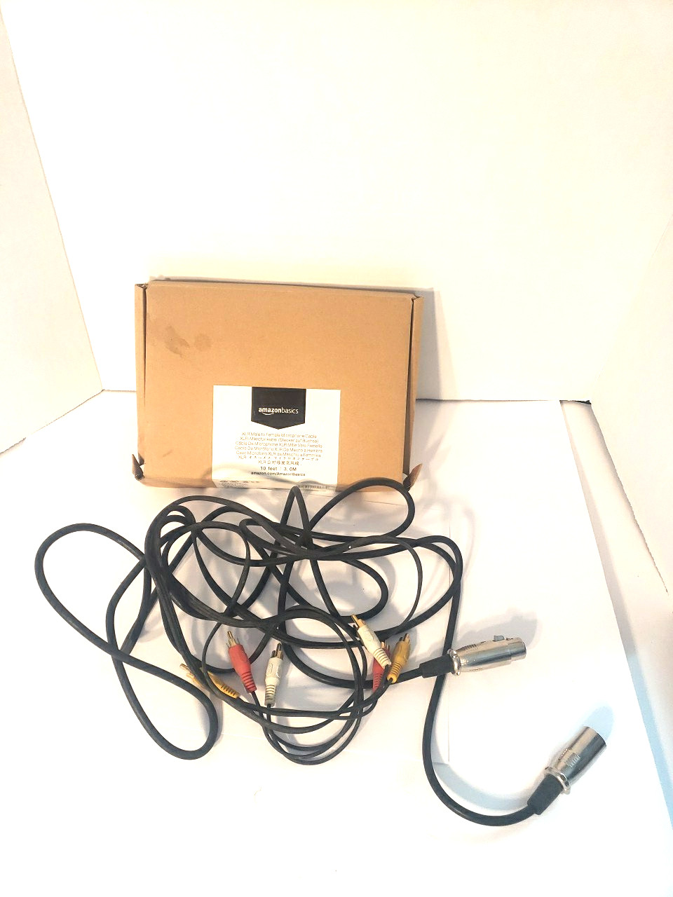 XLR to Female Microphone Cable 10ft 3 Pin Open Box