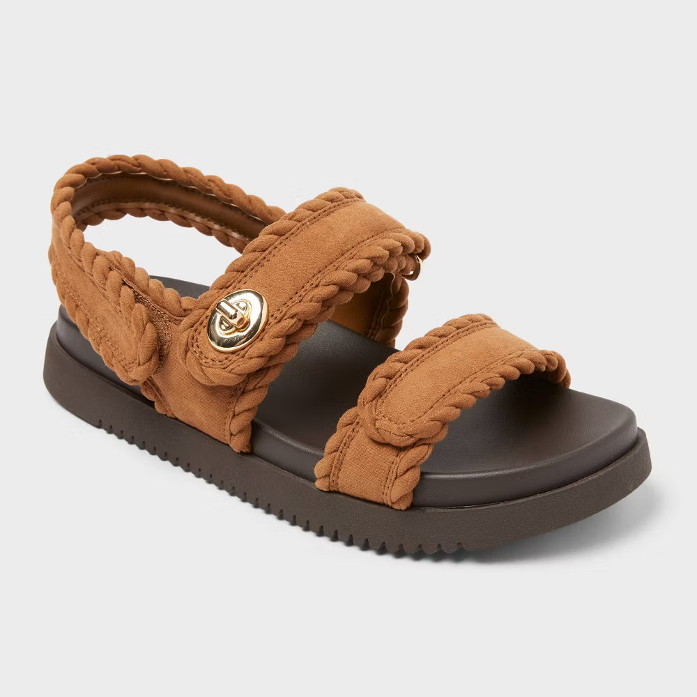 Women’s Tilly Faux Suede Sandals with Memory Foam Insole - A New