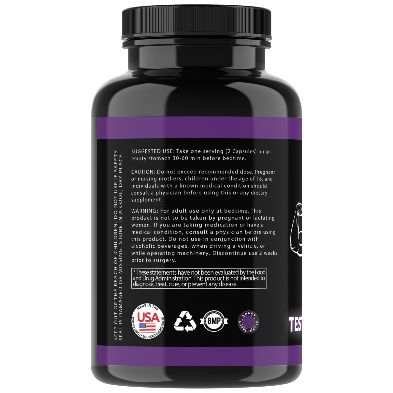 MONSTER TEST PM Testosterone Booster for Men Tribulus Sleeping Pills