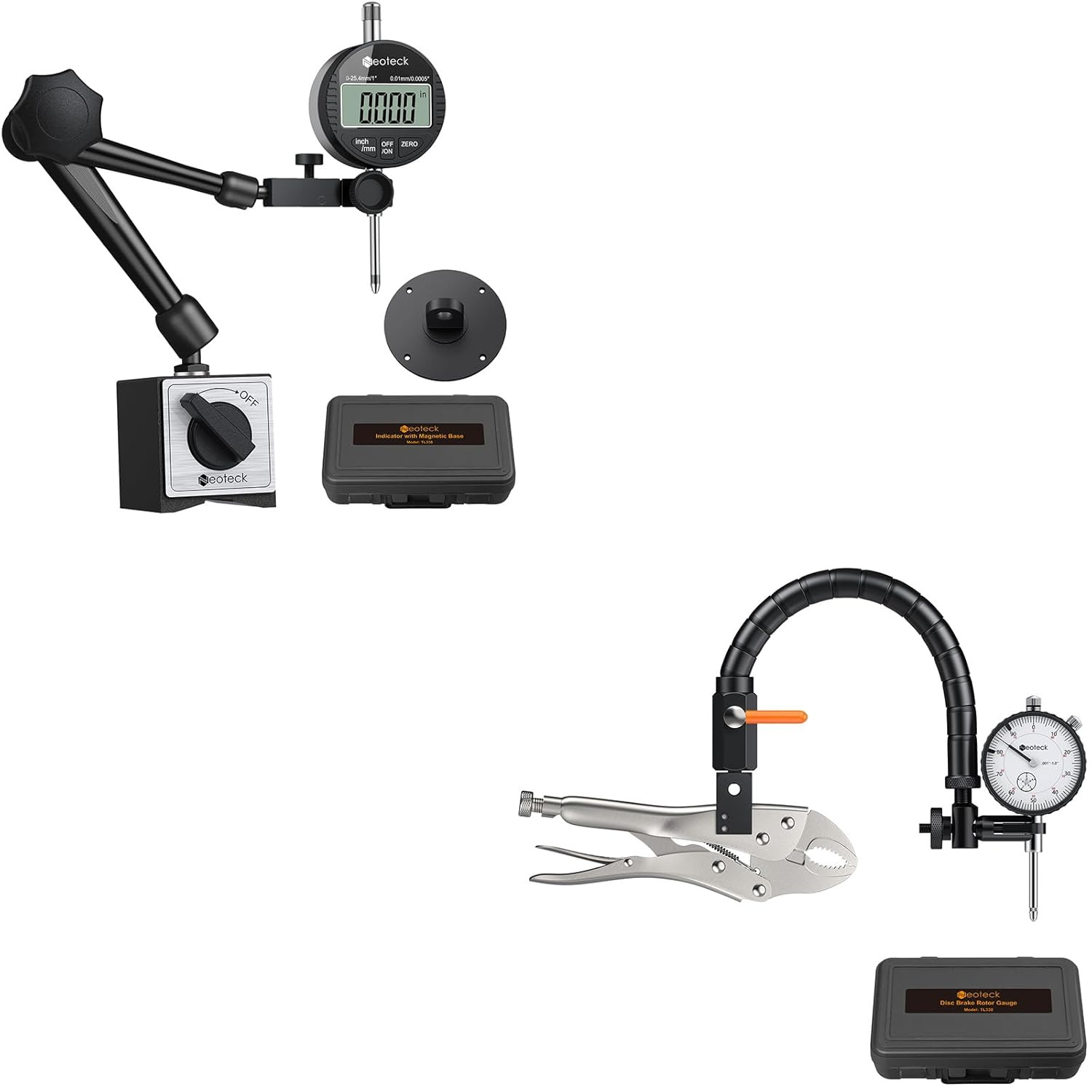 Precision 1" Digital Indicator & Disc Brake Rotor Measurement Set