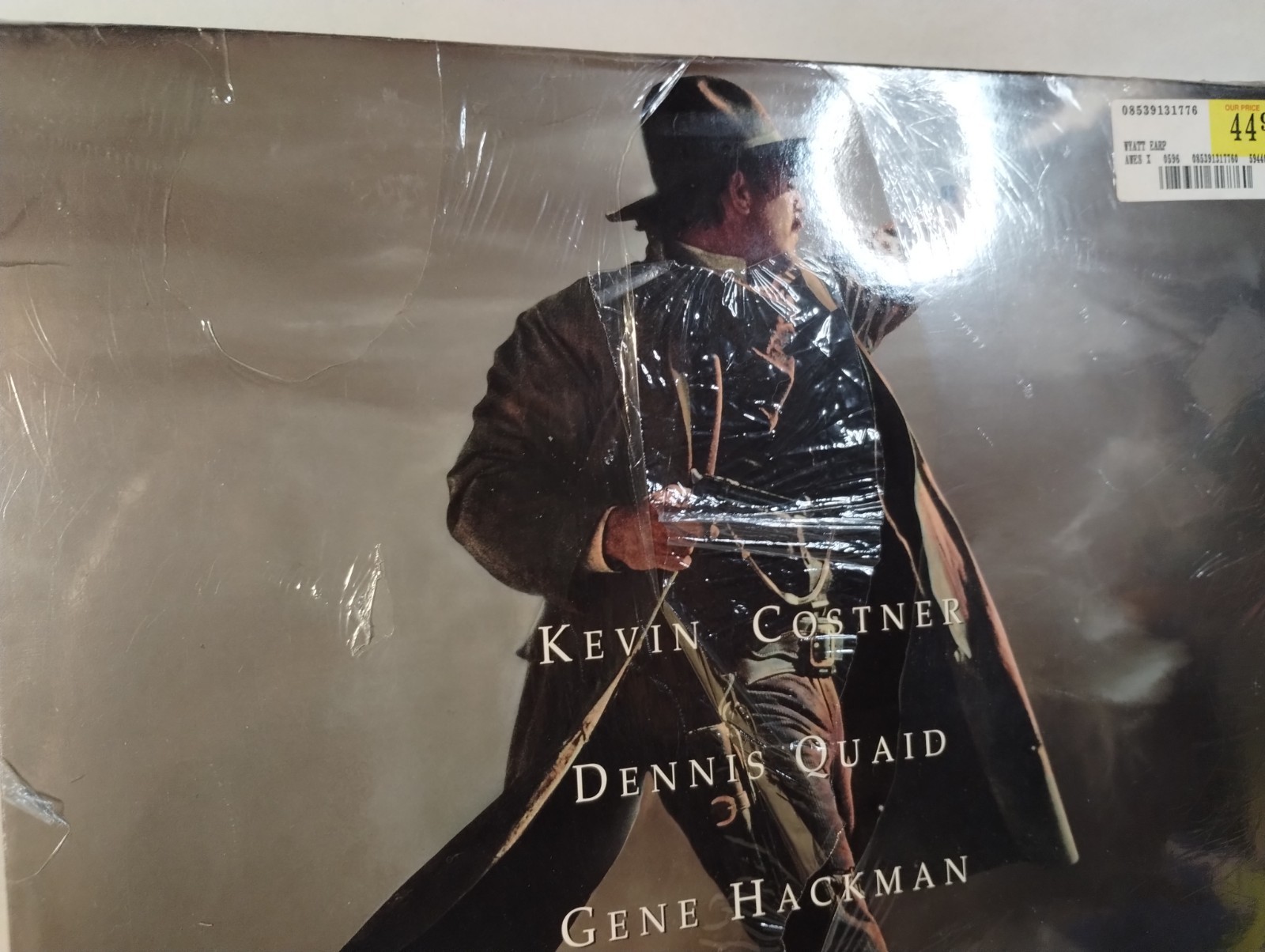 Wyatt Earp Laserdisc, SEALED, Costner, Quaid, Hackman, 2 Disc Set.