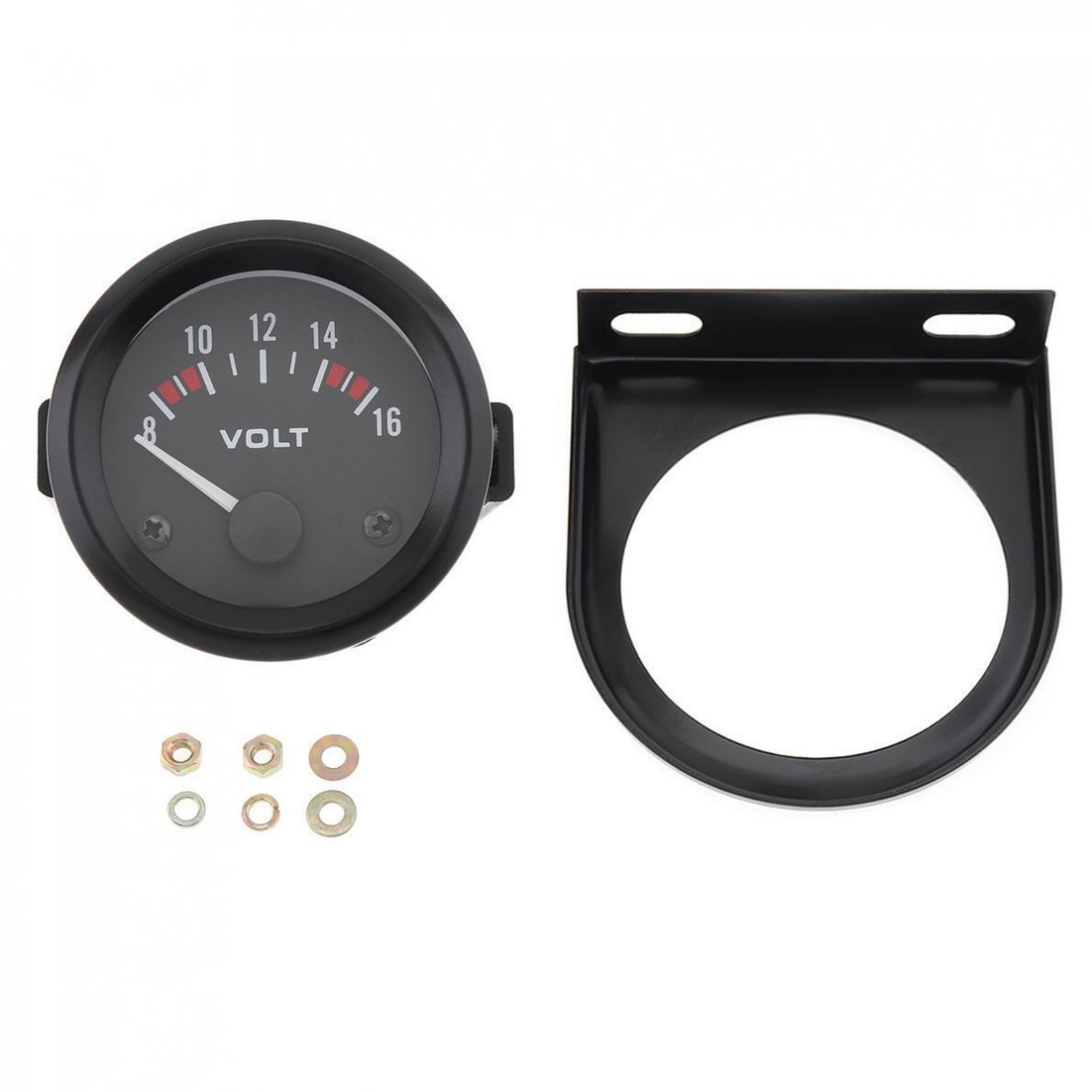 2" 52mm Universal LED Voltmeter Voltage Gauge Panel Meter For 12V Car Motorcycle