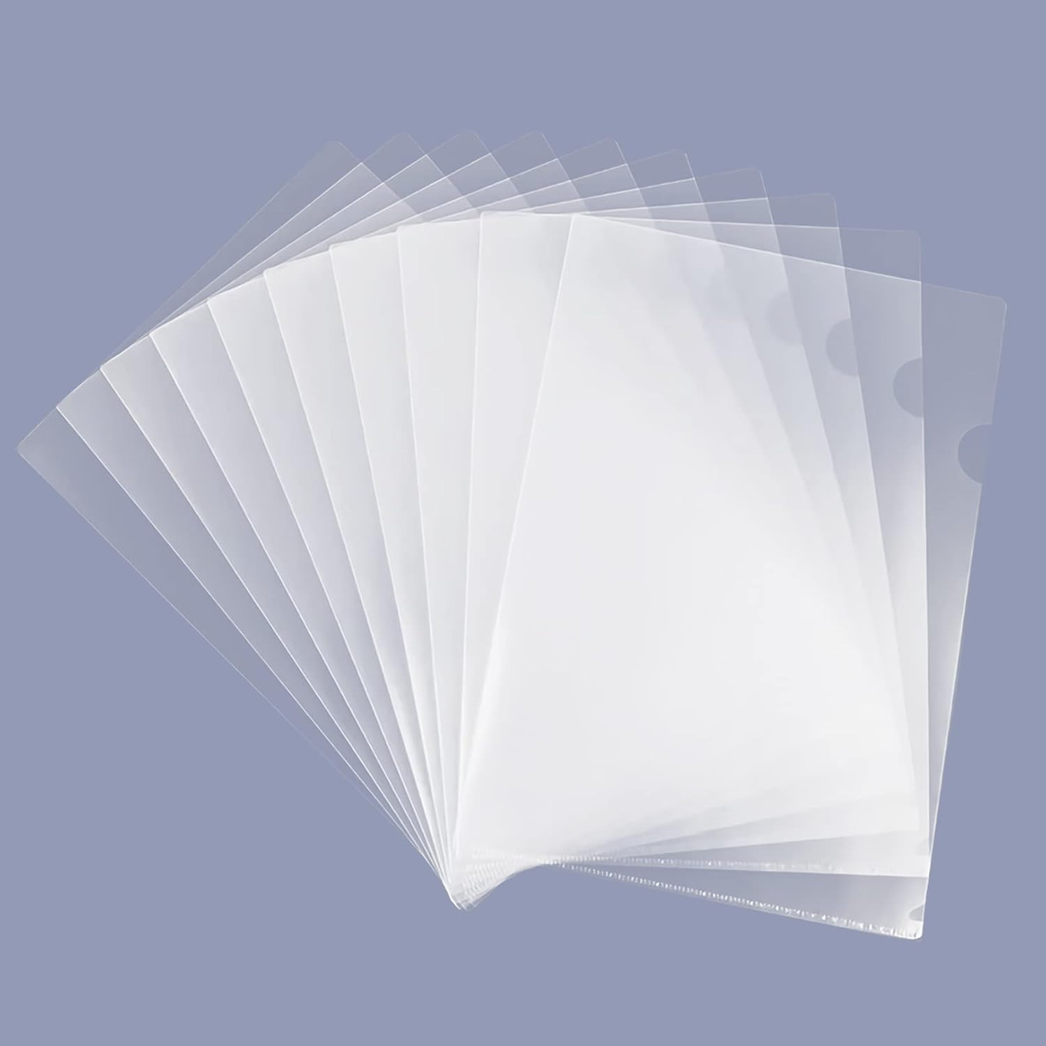 Clear Document Folder Copy Safe Project Pockets Fits 8.5X11 Letter Size US