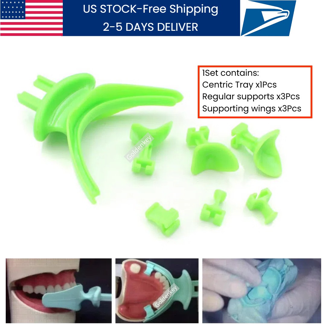 2Kits Dental BPS Centric Tray Occlusal Record Articulator Face Bow Implantology