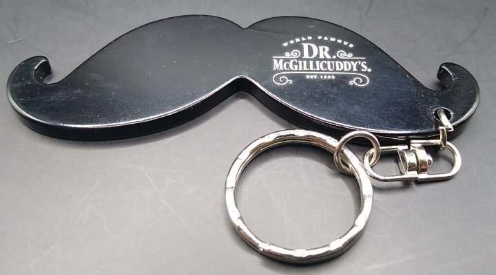 Dr. McGillicuddy's Liqueur - Key Chain ~Mustache~ Theme METAL NEW