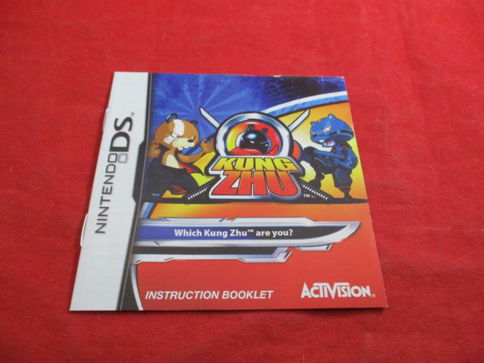 Kung Zhu Nintendo DS Instruction Manual Booklet ONLY