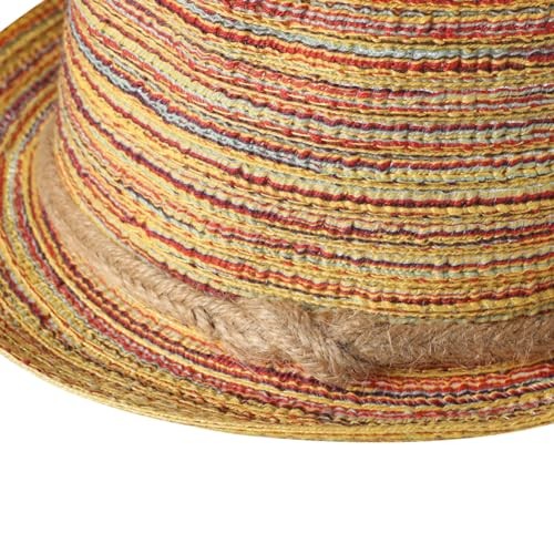 Summer Fedora Sun Hat UV Protection Short Brim Beach Hat Multi-colored Child