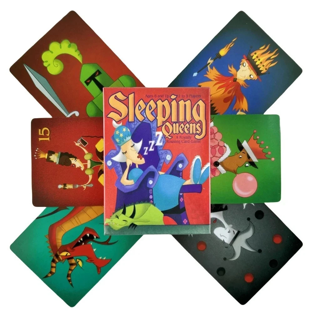 Full English Sleeping Queens Board Game Card Family Gift Wake up Queen Strategy