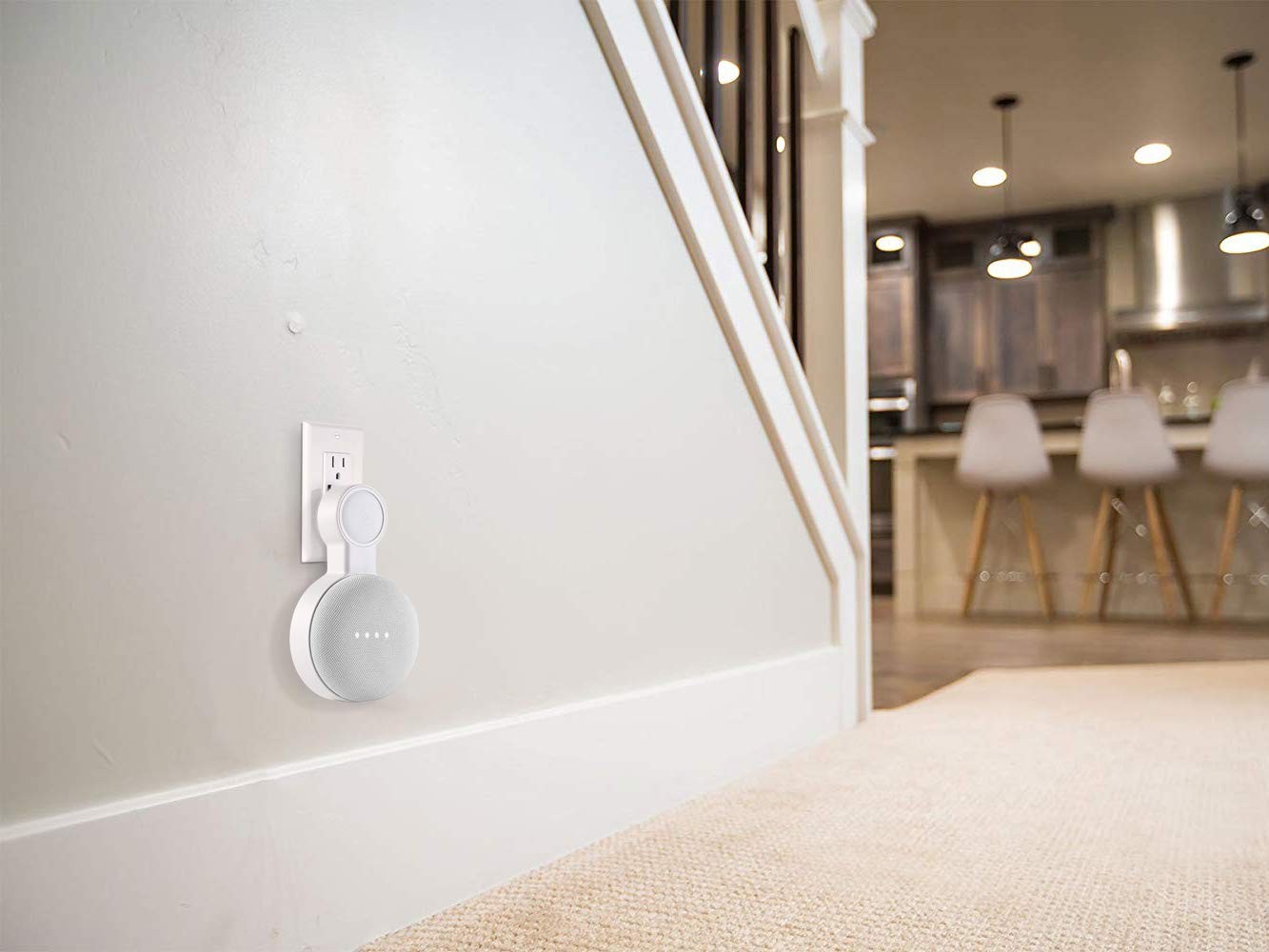 Outlet Wall Mount Holder for Google Nest Mini and Google Home Mini, A SpaceSa...