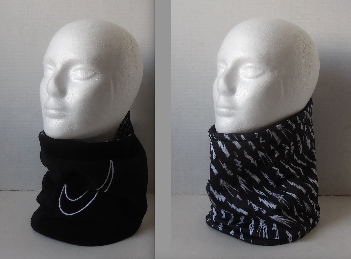 Nike Fleece Neck Warmer 2.0 Reversible Youth Black/Brown/White