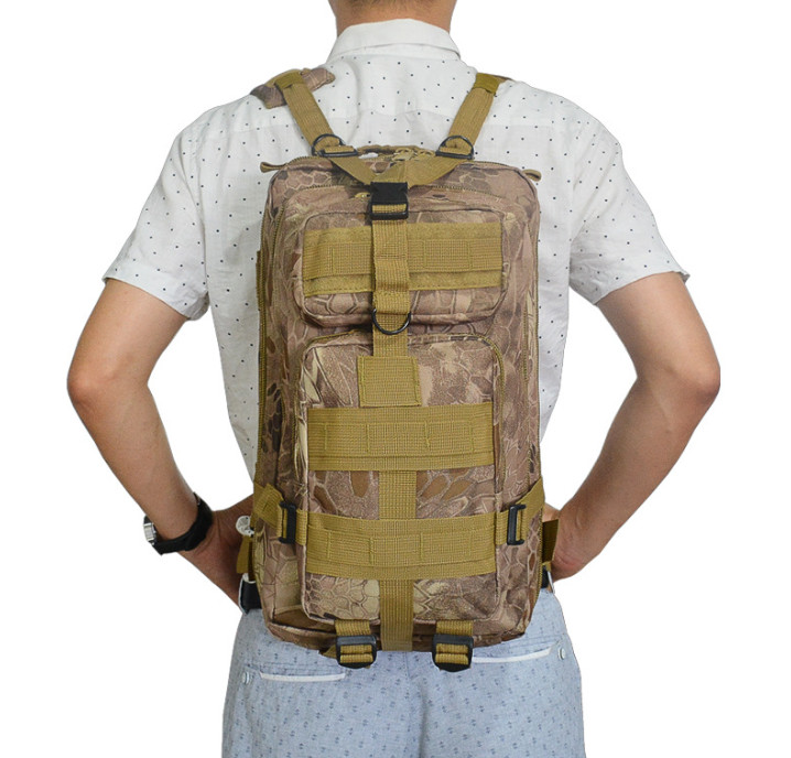 30L Tactical MOLLE Backpack Military Pack Outdoor Hiking Camping Rucksack