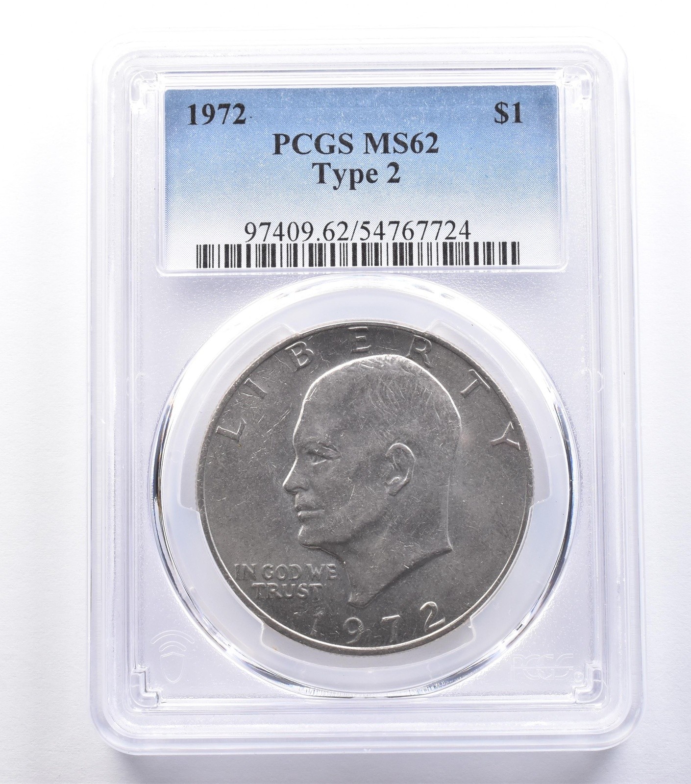1972 Eisenhower $1 Type 2 MS62 PCGS *8822