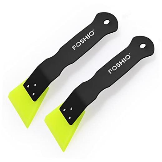 2 Pack Small Squeegee for Vinyl, Stainless Steel Handle Mini Squeegee for