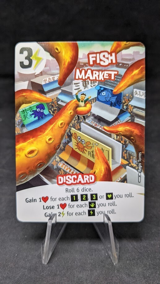 Fish Market - King of Tokyo Board Game - OP Exclusive Promo Card