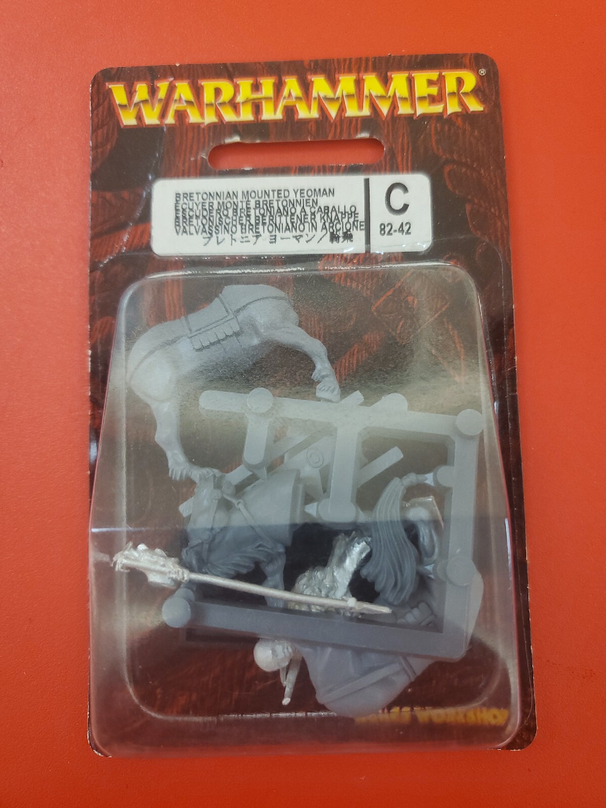 Warhammer Fantasy Bretonnian Mounted Yeoman C82-42 OOP Metal Games Workshop GW