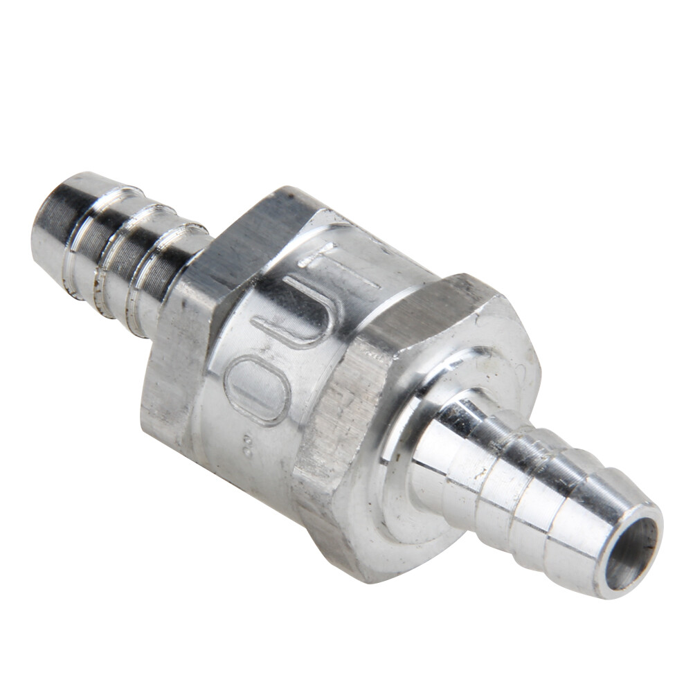 3/8" Fuel Check Valve One Way Inline Non Return Diesel Gasoline Silver 10mm