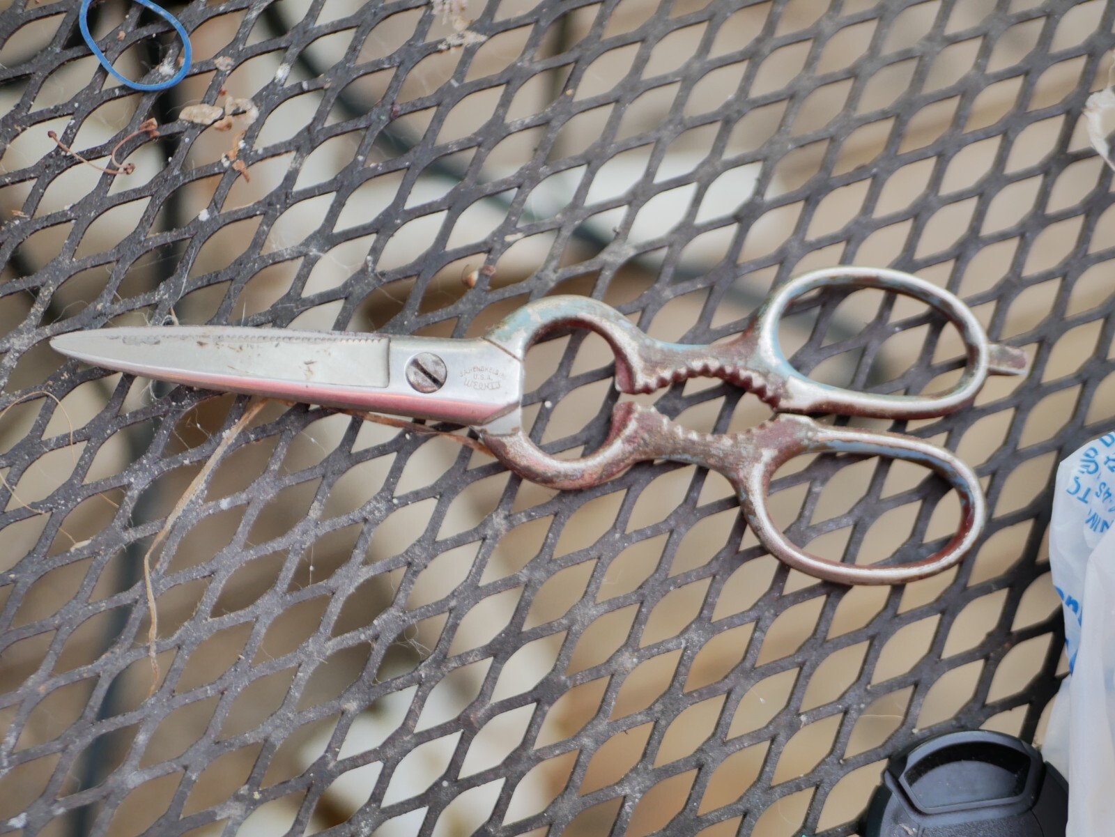Vintage J A HENCKELS Multi Purpose Kitchen Scissors Shears * 8" USA