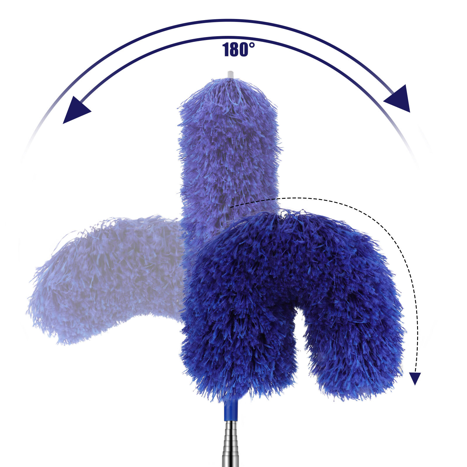 Microfiber & Cobweb Duster Cleaning Brush Ceiling Fan Cleaner Kit Extension Pole