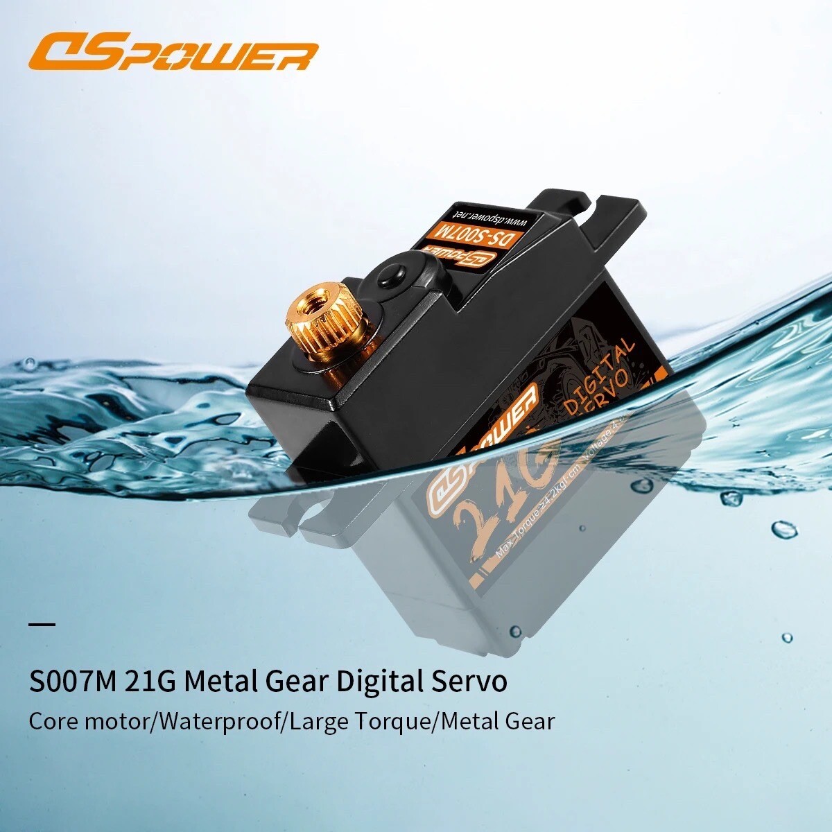 Waterproof Metal Gear Steering Servo Upgrade for MN 1/12 RC MN-45 MN-96 MN-90