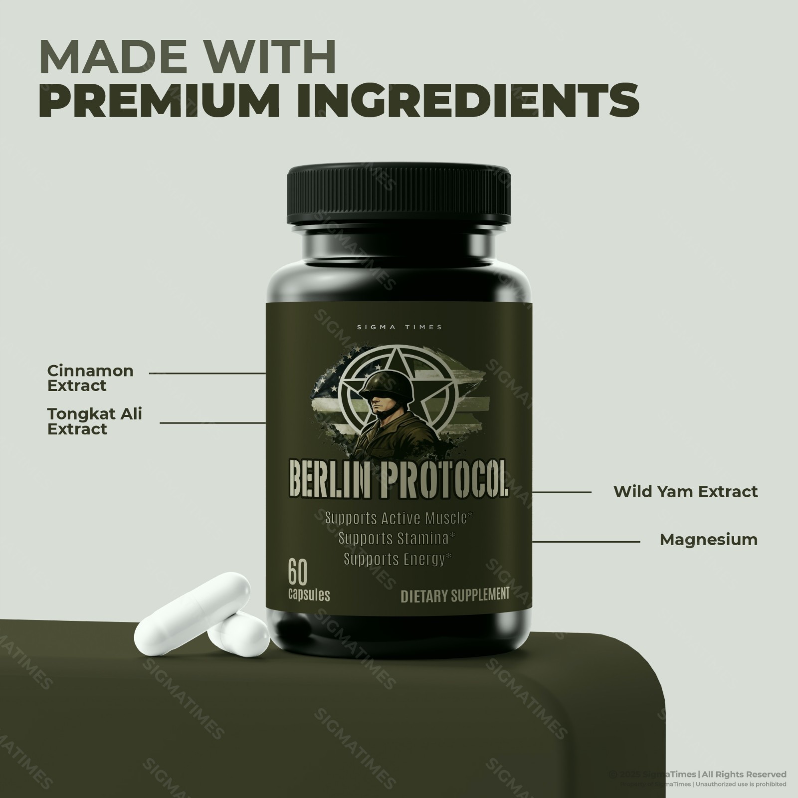 Berlin Protocol Capsules for Men – For Male Performance, Energy & Stamina - 2pk