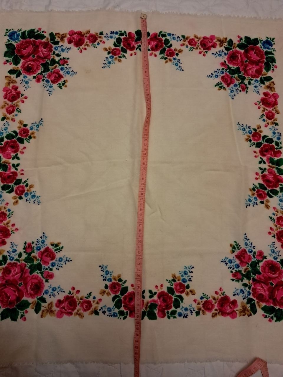 Shawl Vintage Soviet Ukraine Scarf Accessorie Ukrainian Ethno Retro USSR 3 Piece
