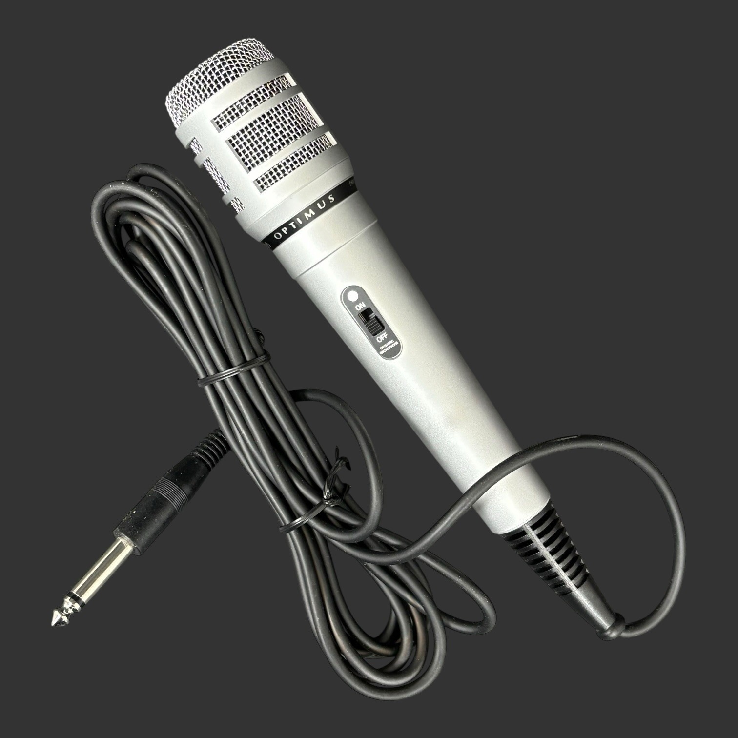Vtg RadioShack Optimus 33-3030 Omnidirectional Dynamic Cable Microphone Open Box