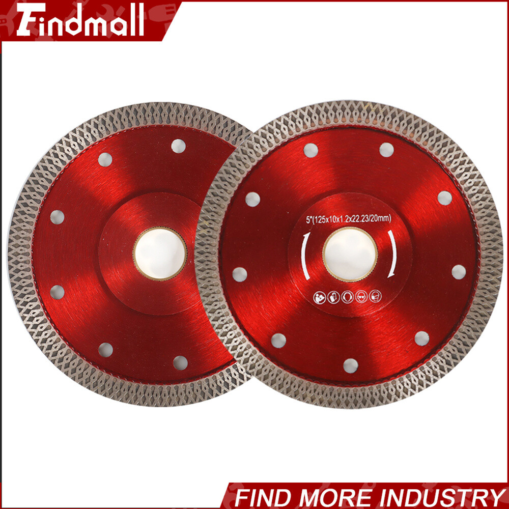 Findmall 5Inch Cutting Diamond Saw Blade For Porcelain Tile Granite Marble Stone