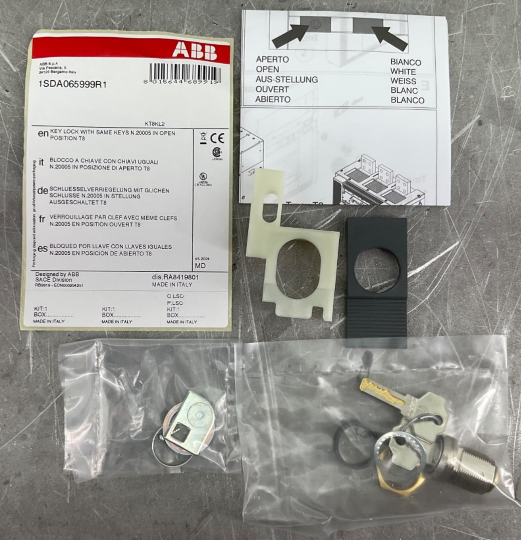 ABB KT8KL2 KEY LOCK T8 NEW