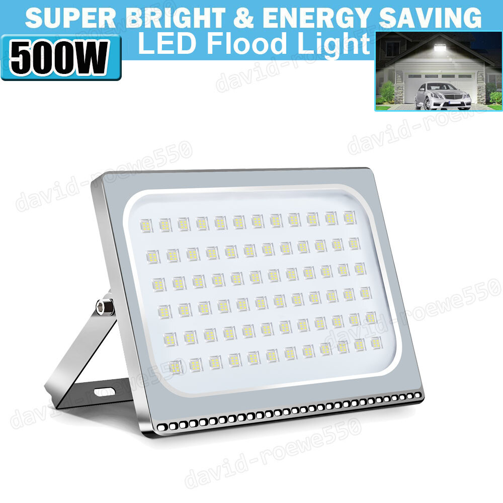 500W 500Watt LED Flood Light Outdoor Spotlight Floodlight Garden Lamp Waterproof
