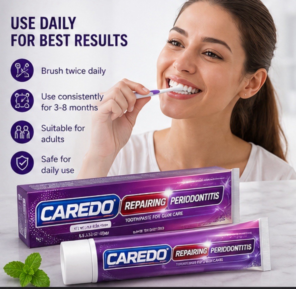 CAREDO Gum Disease Toothpaste Periodontitis Gingivitis Receding Gums