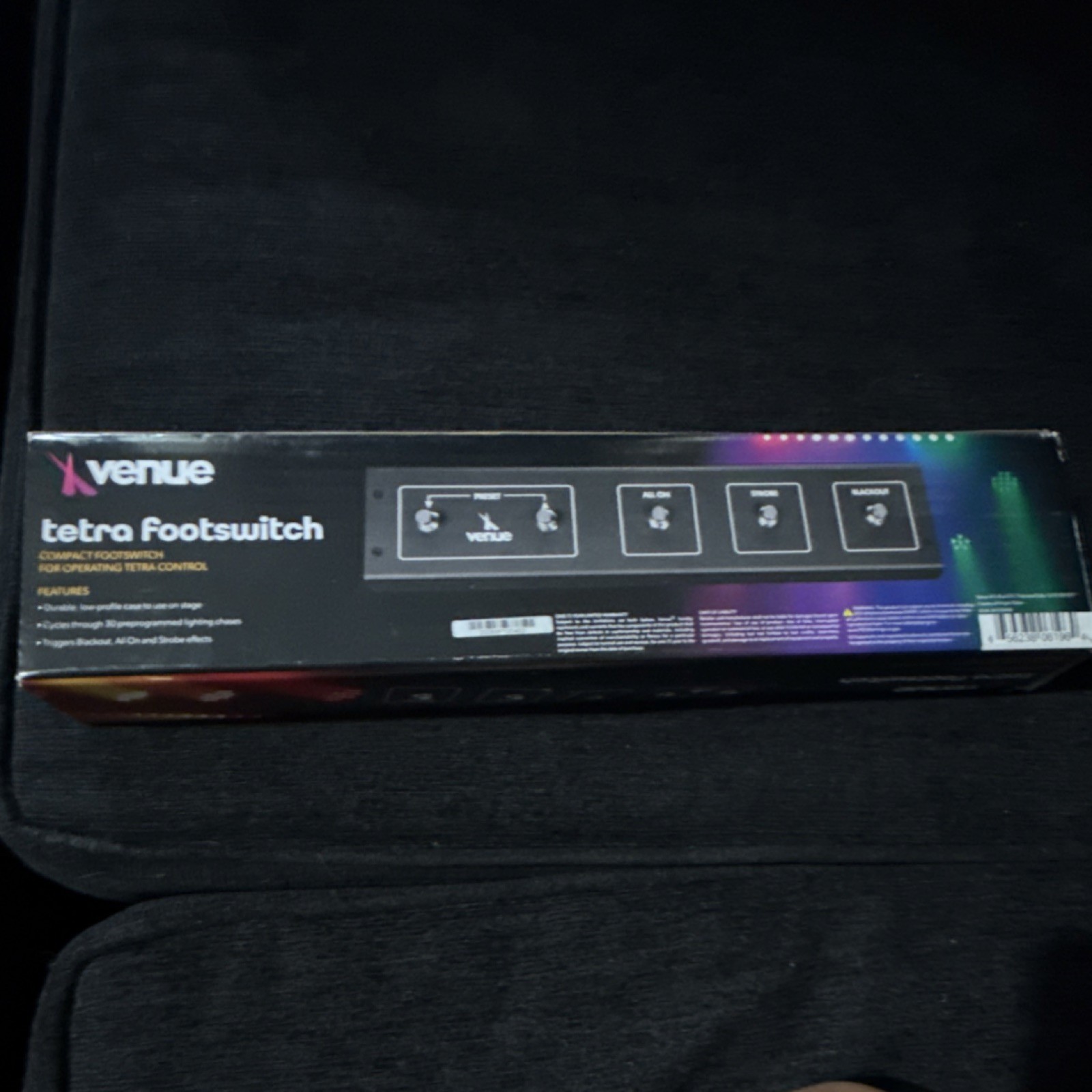 Venue Tetra Footswitch 4-Channel Footswitch w/ Blackout Switch, Strobe
