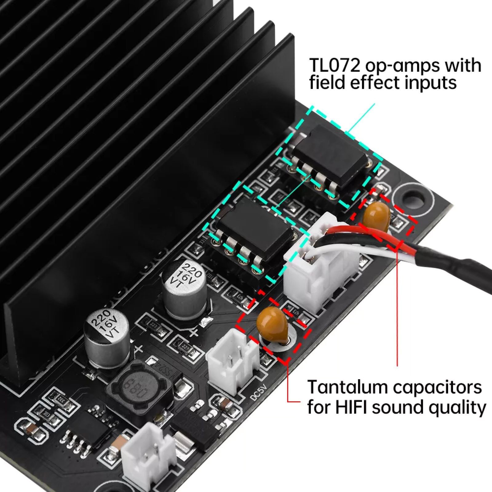 HiFi Amplifier Board Audio Module Maximum Output Power: 600W (300W x 2)