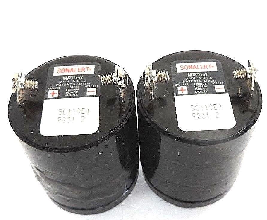 LOT OF 2 MALLORY SONALERT SC110EJ ALARMS