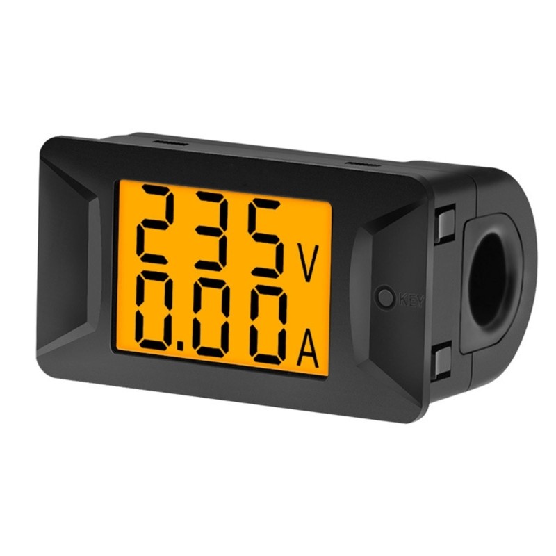 Digital Ammeter Voltmeter Monitors Battery Voltage Current Meter for Car Battery