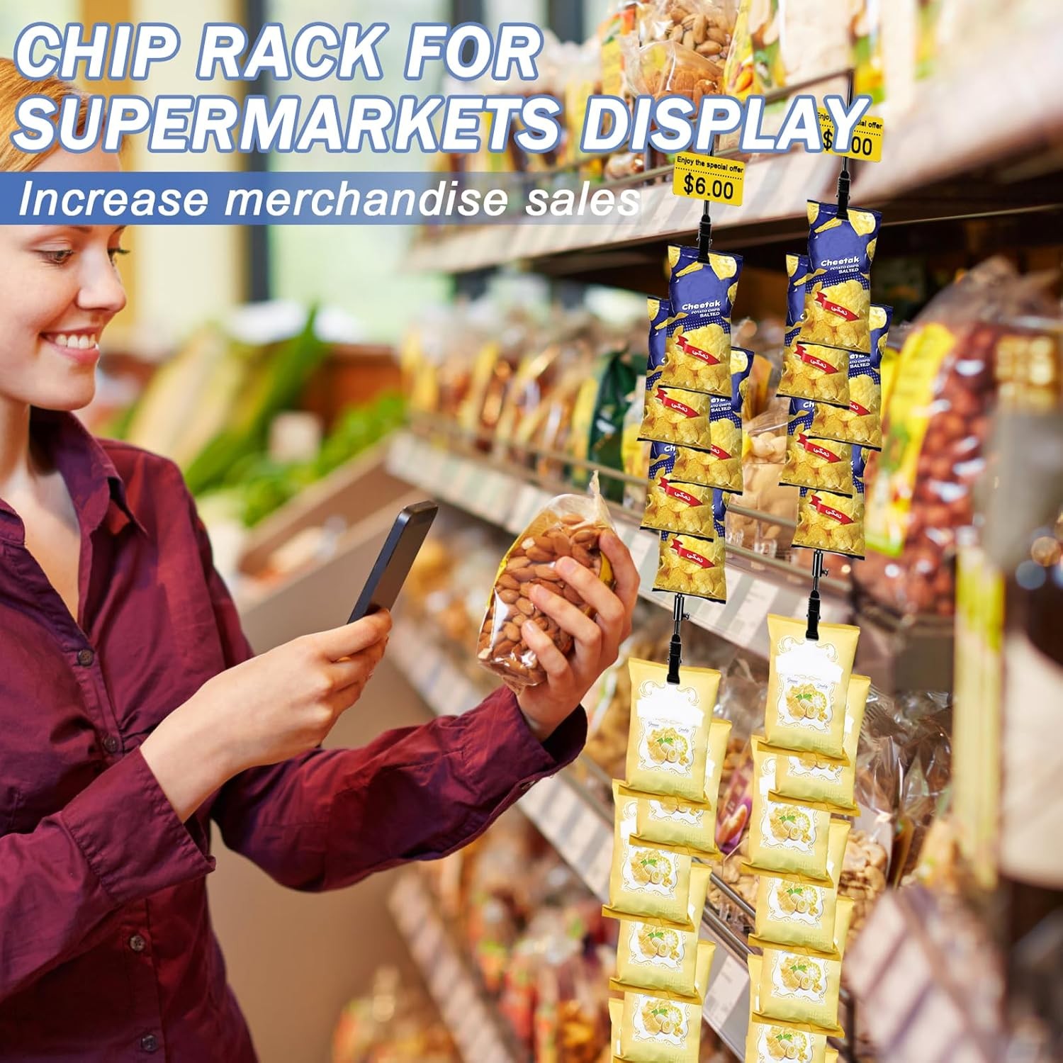 Retail Snack Display Rack