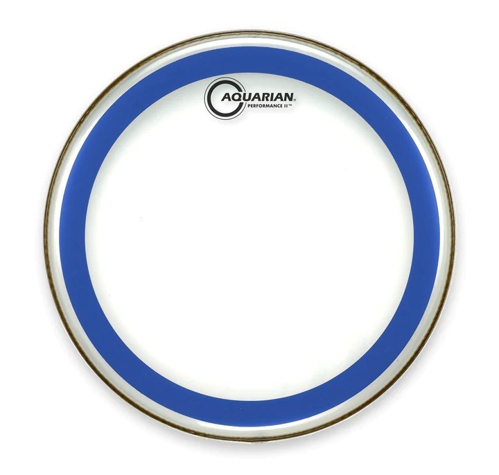 Aquarian - PF15BLUE - 15" Performance II Clear w/ Blue Ring