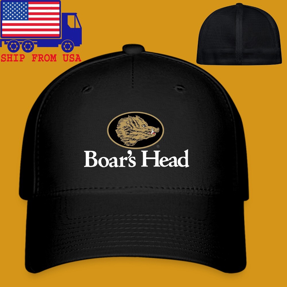 Boar's Head Deli Meats Black Hat Baseball Cap Size S/M & L/XL