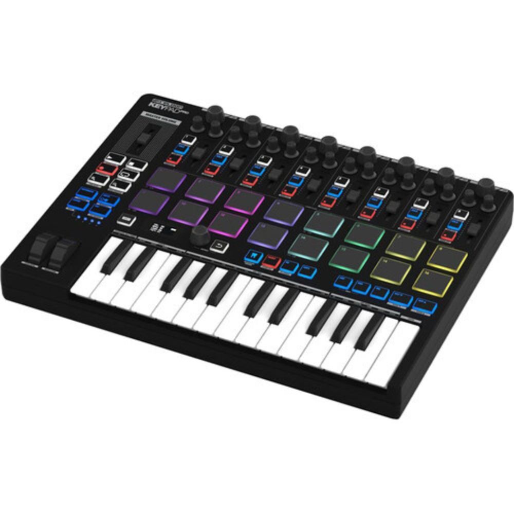 Reloop Keypad Pro USB-MIDI Controller w/ Auray FP-P1L Universal Piano Pedal Kit