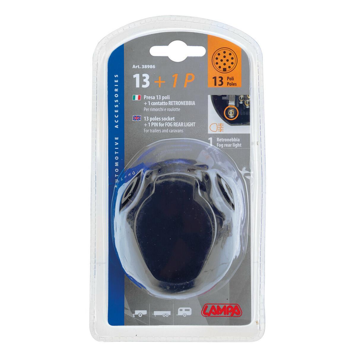 38986 13 pole socket + 1 fog contact 1pc