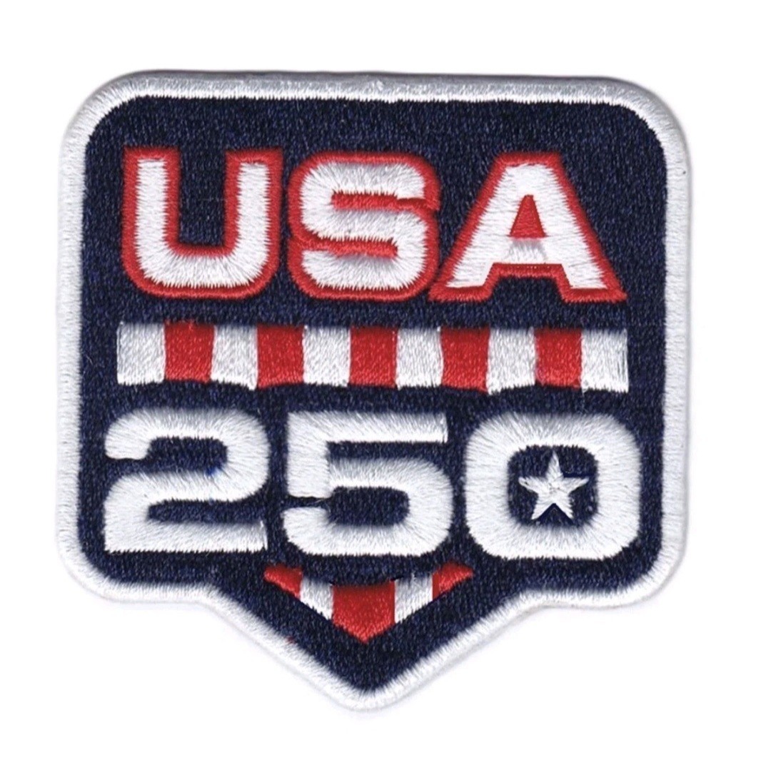 USA 250th Anniversary Patch America Usa Flag Embroidered 2.0 inch Iron-on Patch