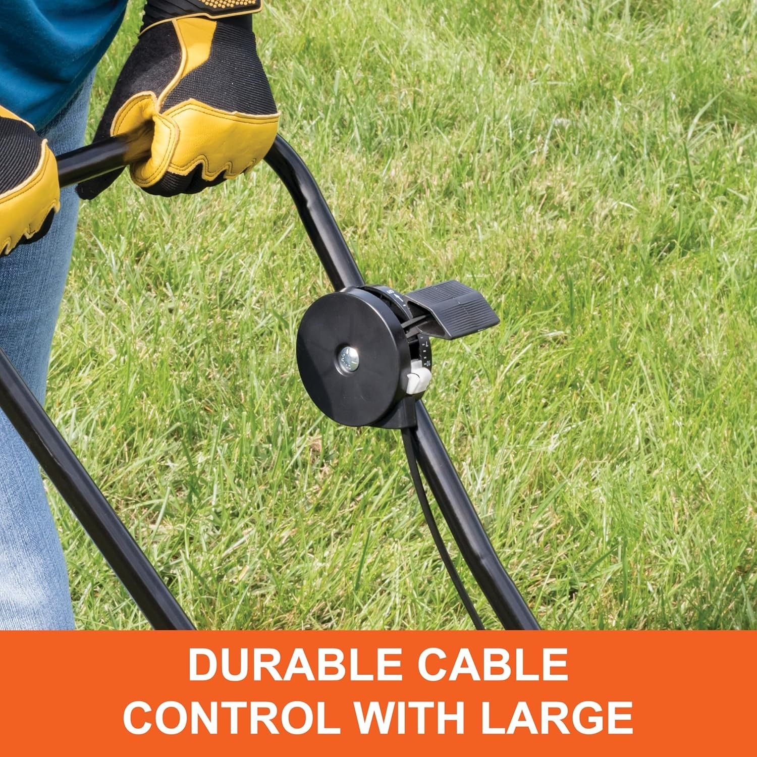 Efficient 50 lb Rust-Proof Broadcast Spreader for a Lush Lawn - Spring Ready!