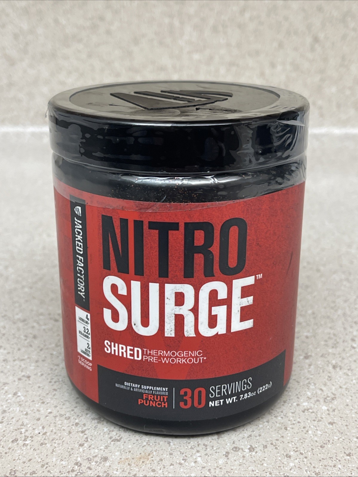 Jacked Factory Nitro Surge Pre-Workout Fruit Punch 7.83oz *SEALED* Exp 3/28