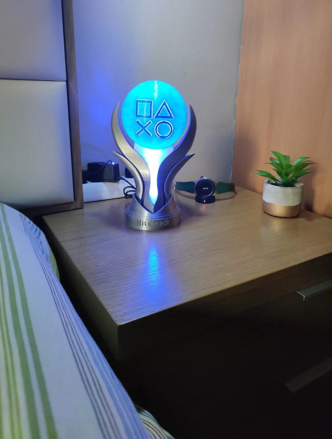 PS5 Platinum Trophy LED Light Lamp - RGB Version