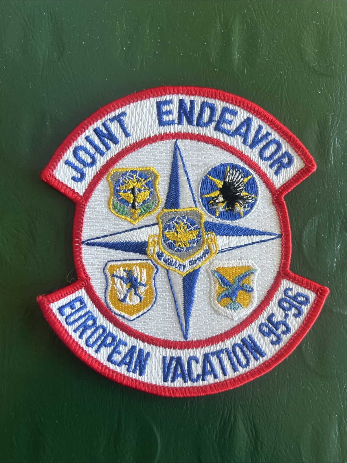 Joint Endeavor European Vacation 95-96 USAF Patch
