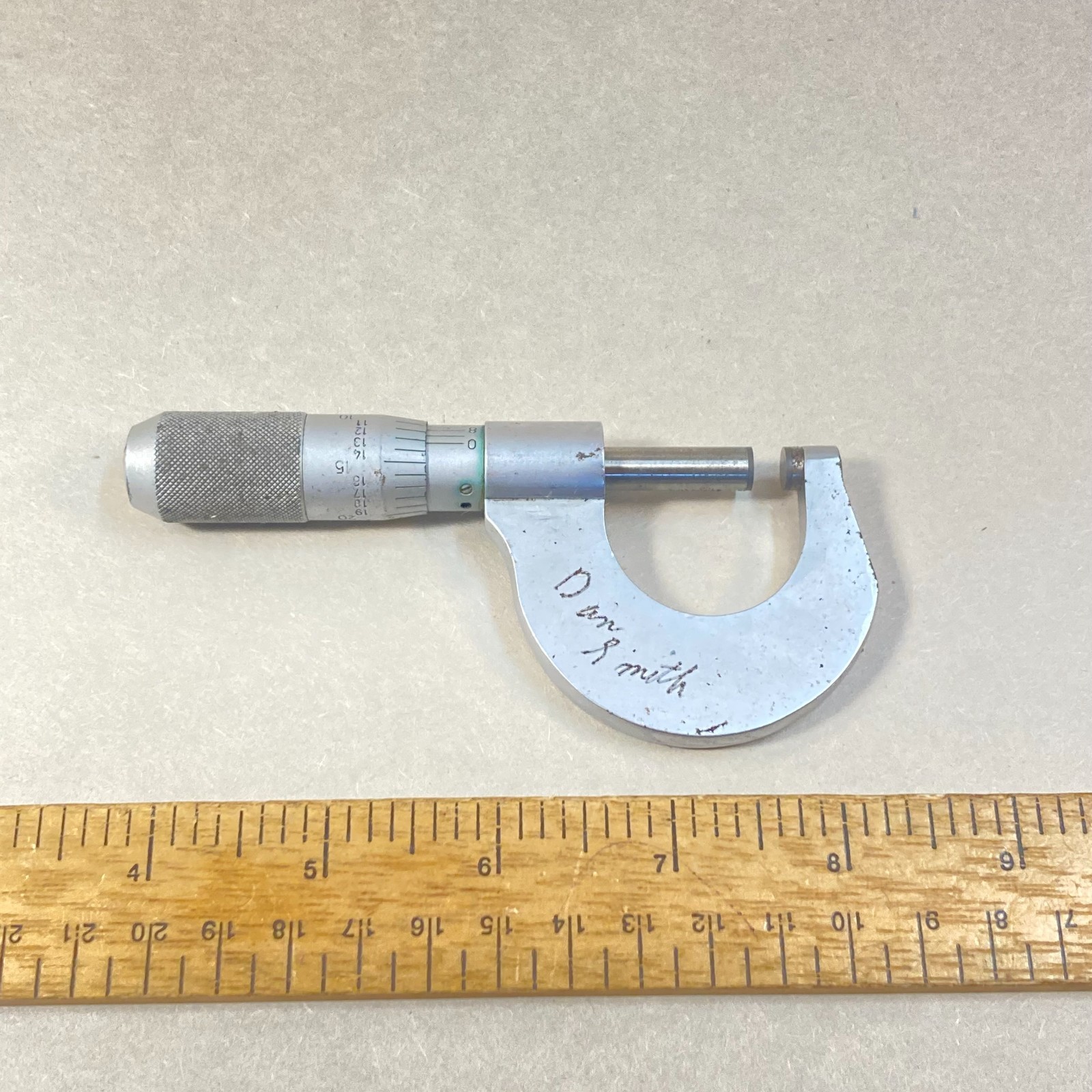 Fowler Helios Outside Micrometer 0-1" .0001" Thimble Lock Germany