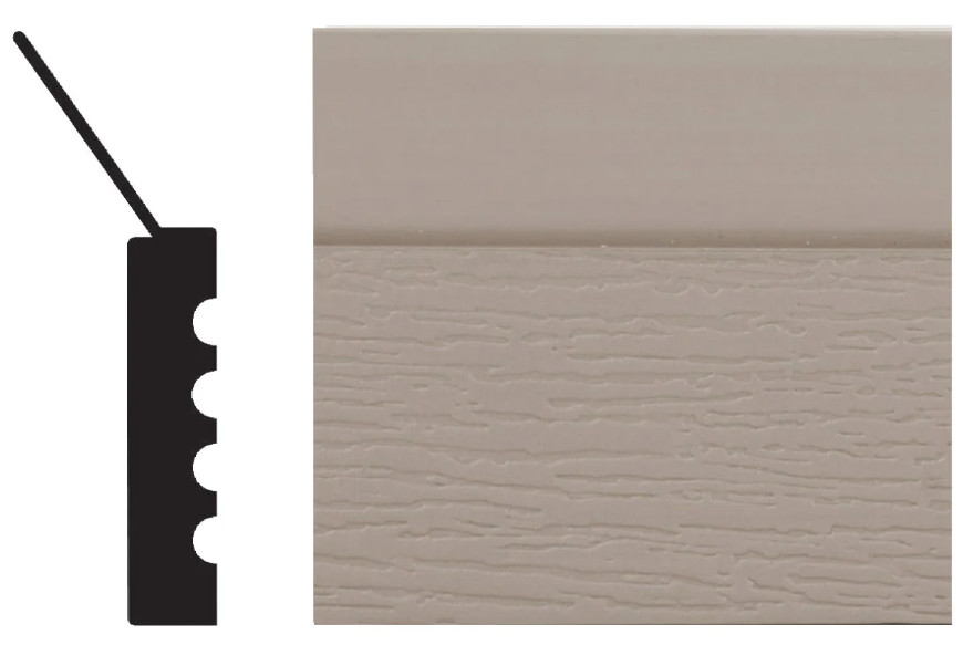 SANDTONE GARAGE DOOR TRIM STOP MOLDING WEATHERSEAL (3) 8 FOOT DOORSTOP SIDE TOP