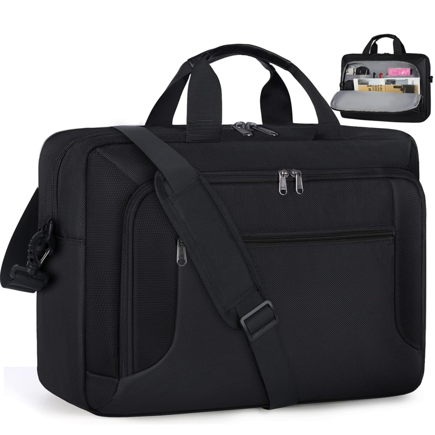 Laptop Bag 15.6 Inch Laptop Briefcase Computer Bag for Men Women Waterproof B...
