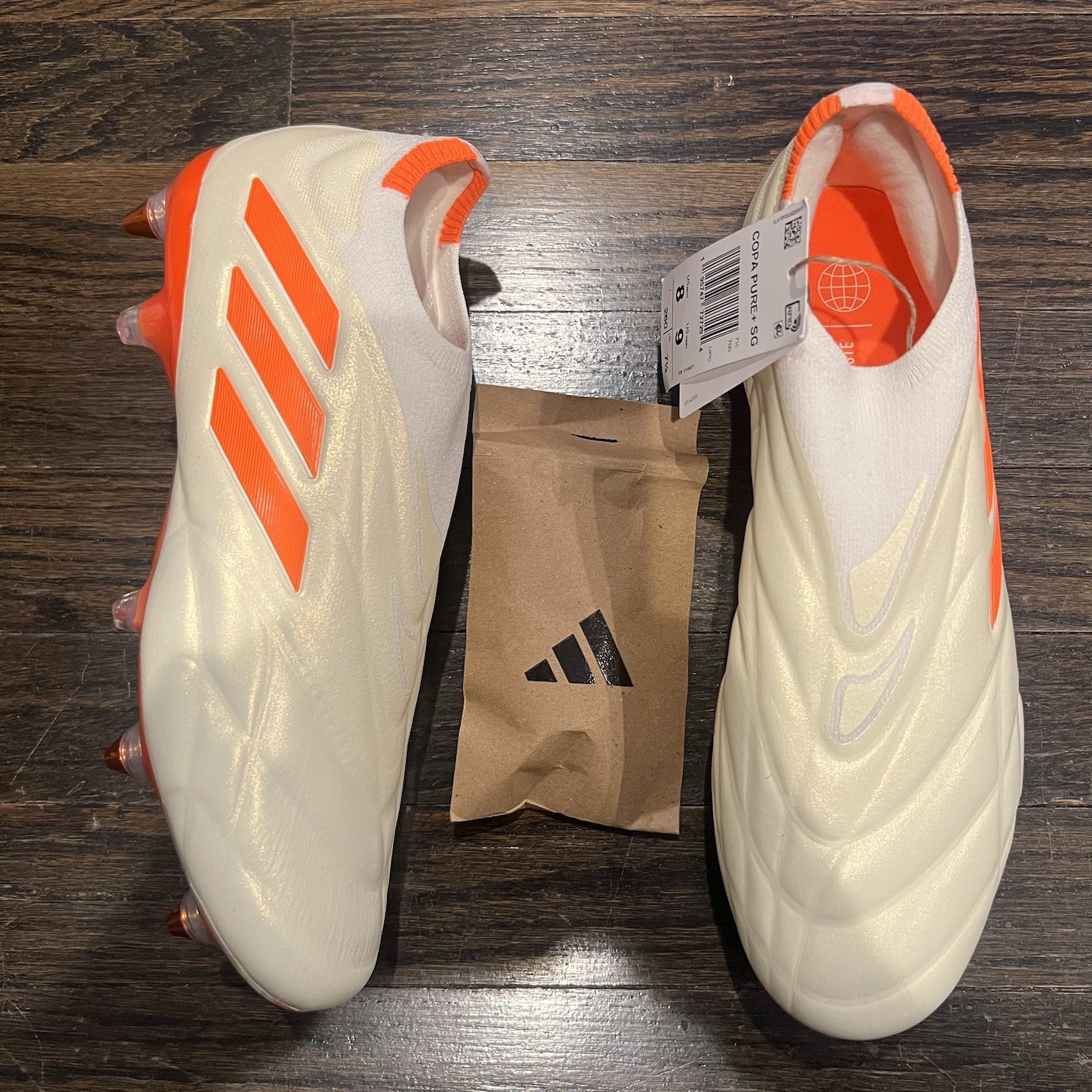 Adidas Copa Pure+ SG Orange Heatspawn Pack Soccer Cleats HQ8879 Size 8