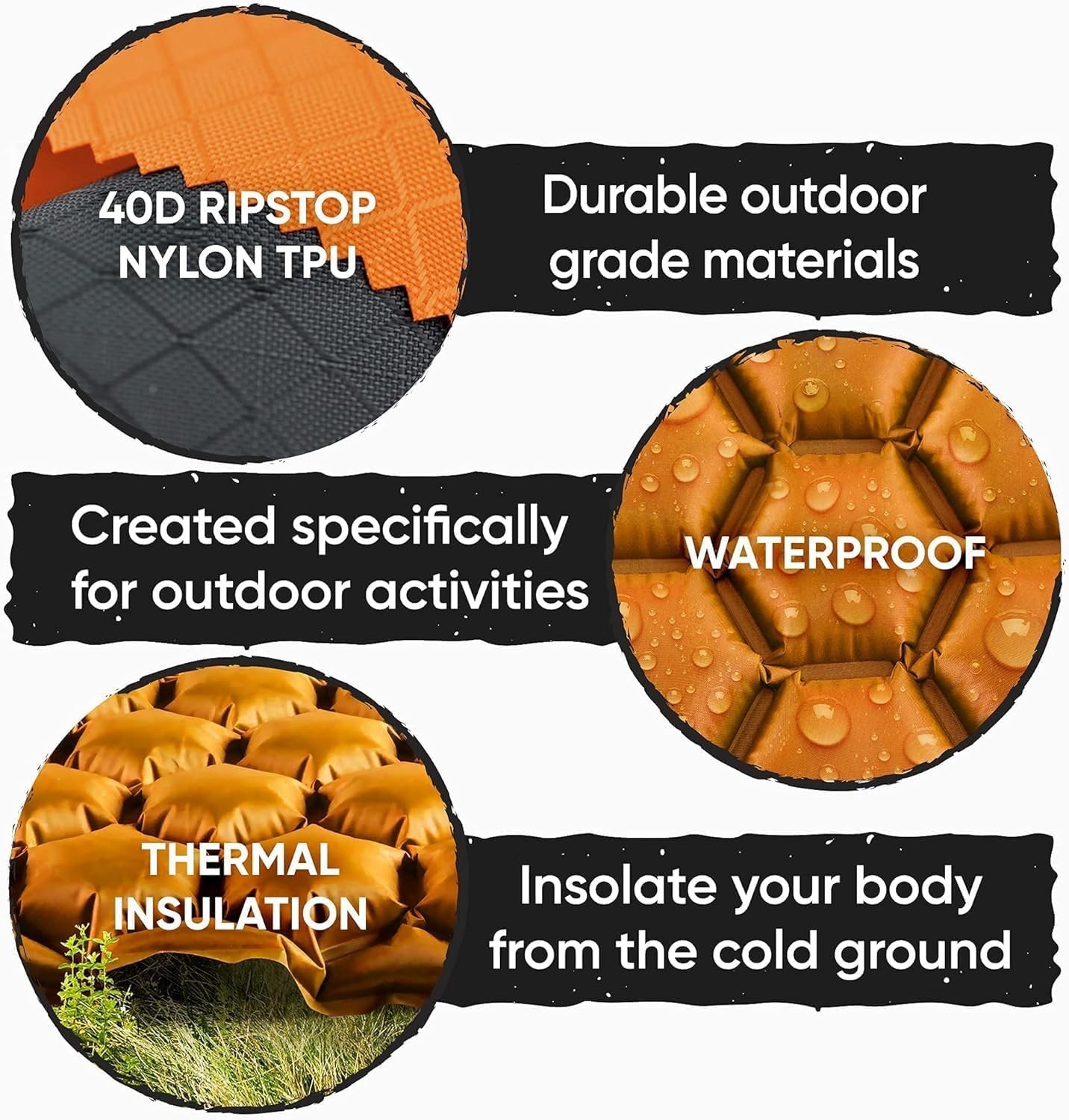 Ultralight Inflatable Camping Sleeping Pad - Camping Mattress for Backpacking...